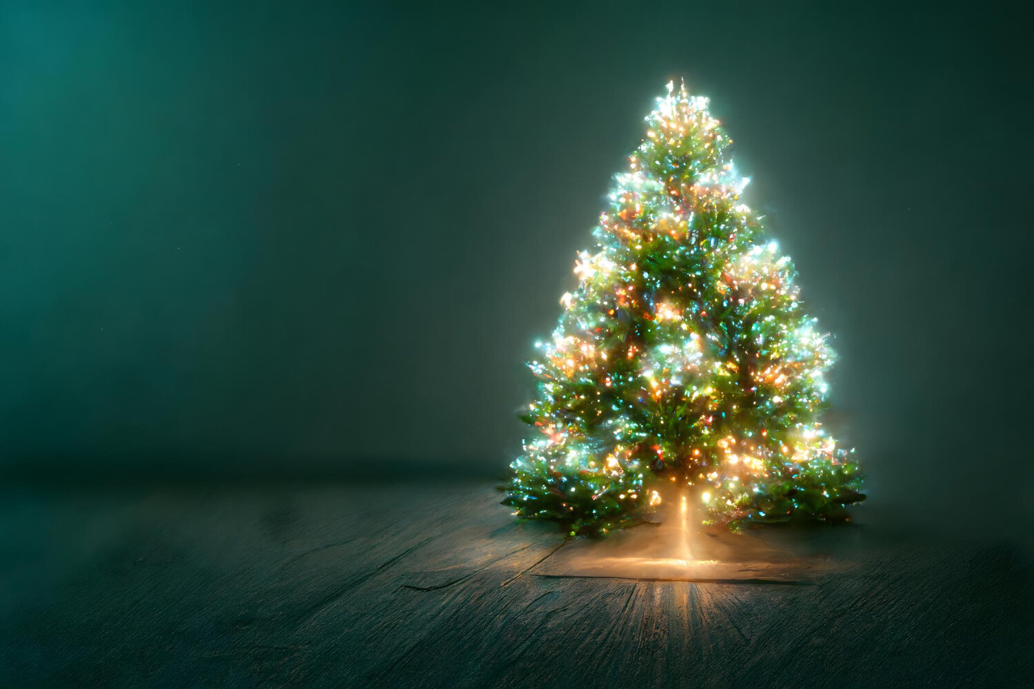 christmas-tree-gray-backgound-neural-network-generated-art